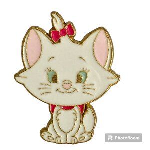 Disney Aristocats Marie Cat Trading Pin New 2010 Pink White Enamel Bow